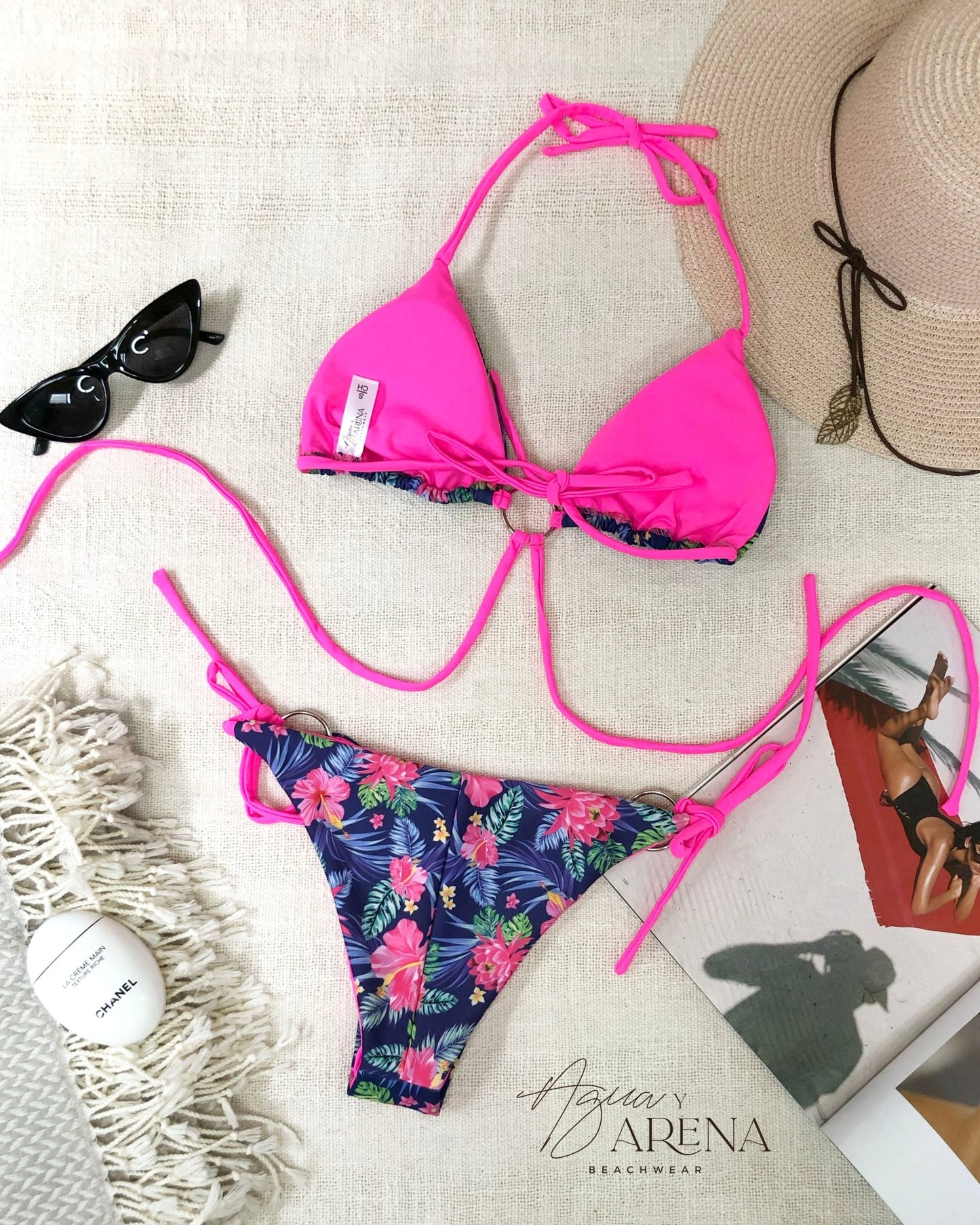 Kailua Bikini Candy Flowers - Agua y Arena Beachwear