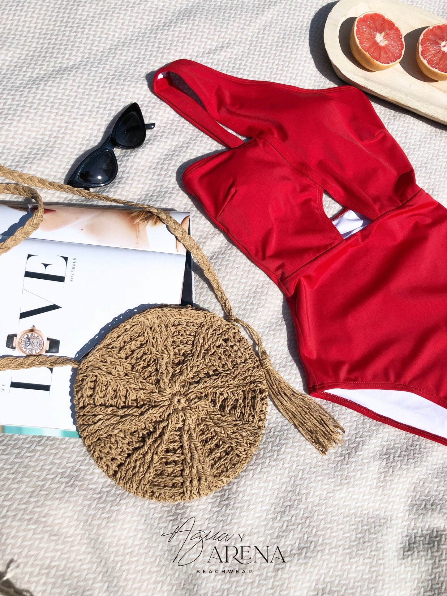 Portofino Fit Rojo - Agua y Arena Beachwear