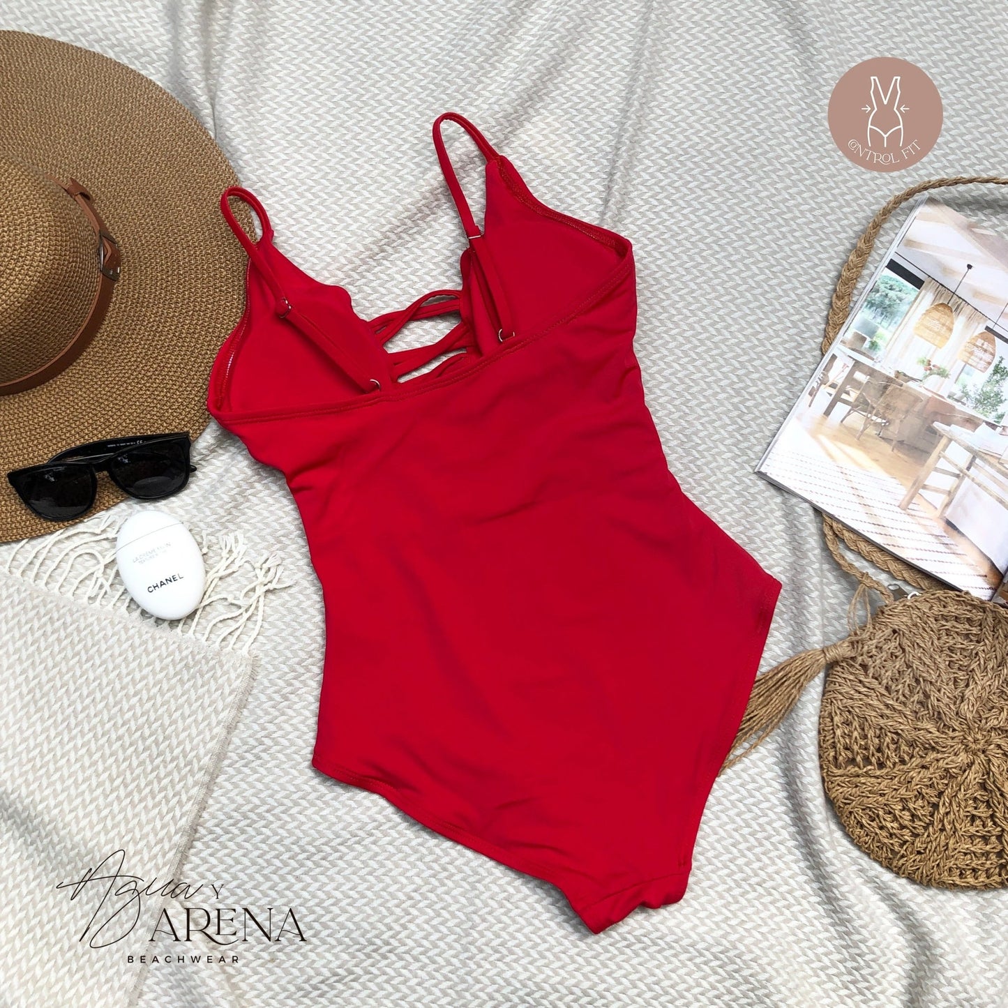 Tankah Fit Rojo - Agua y Arena Beachwear