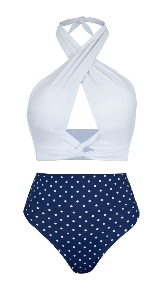 Ankara High Polka Dots - Agua y Arena Beachwear