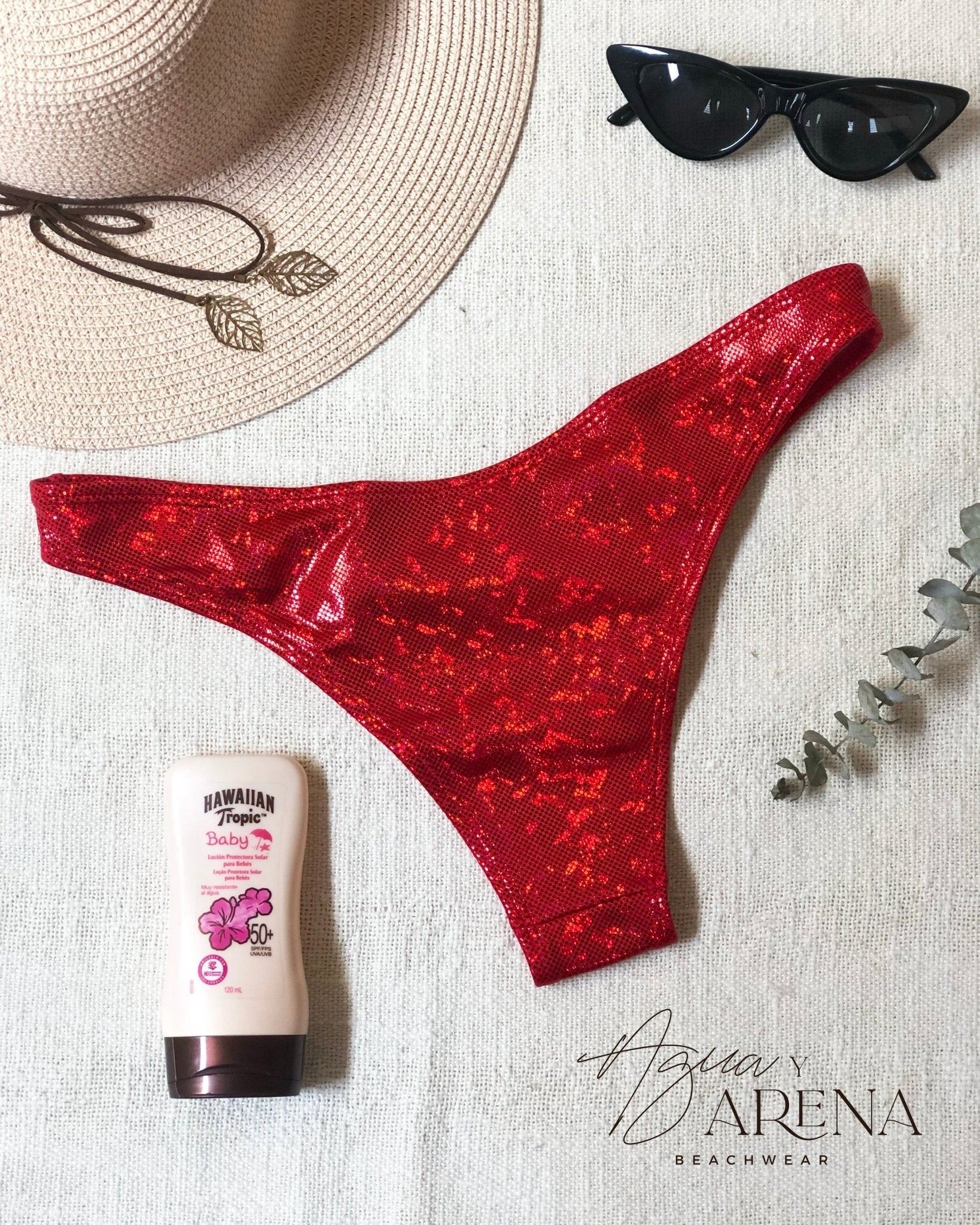 Bottom Holbox Red Snake - Agua y Arena Beachwear