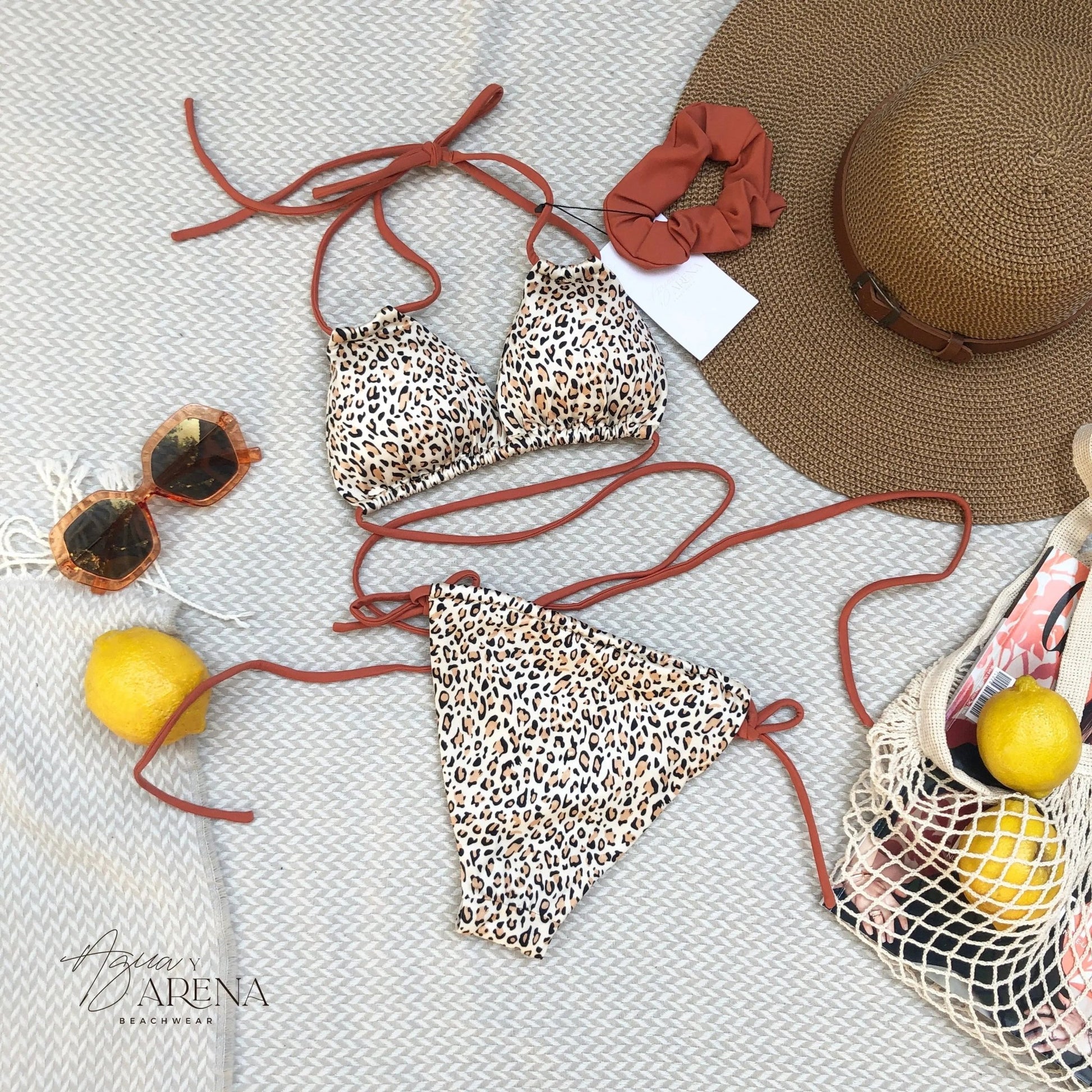 Malaga Bikini Cheetah Teja - Agua y Arena Beachwear