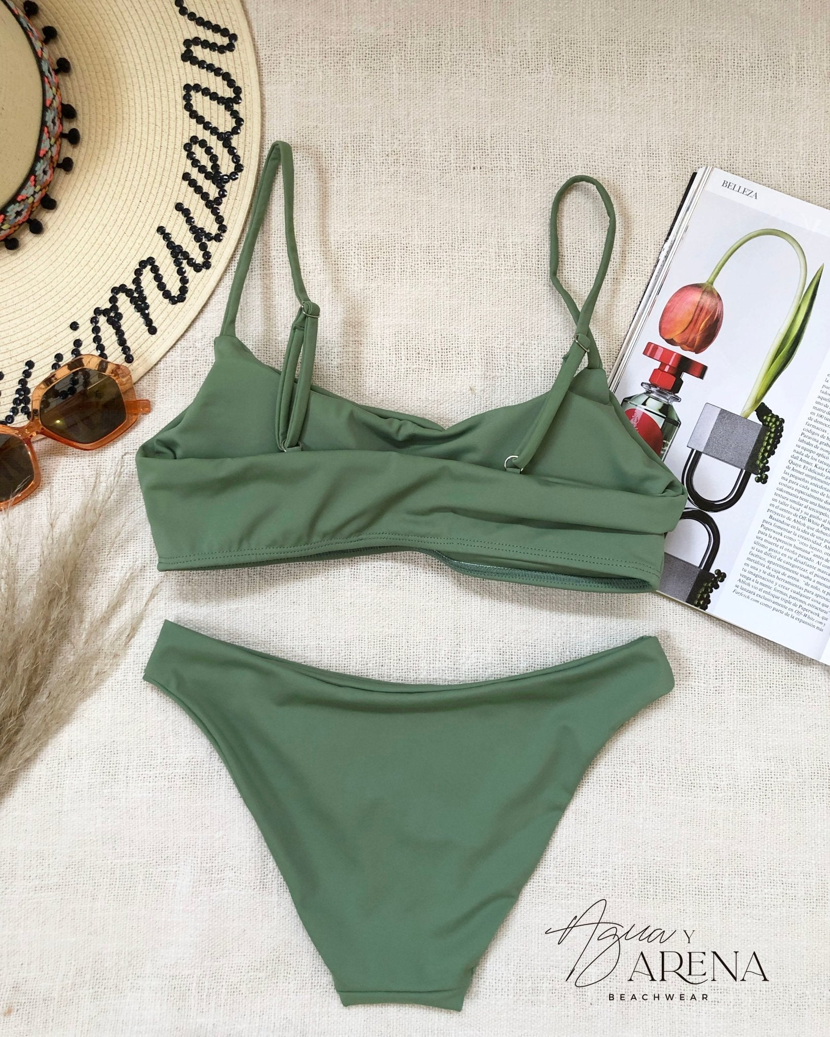 Mazunte Bikini Mineral Green - Agua y Arena Beachwear