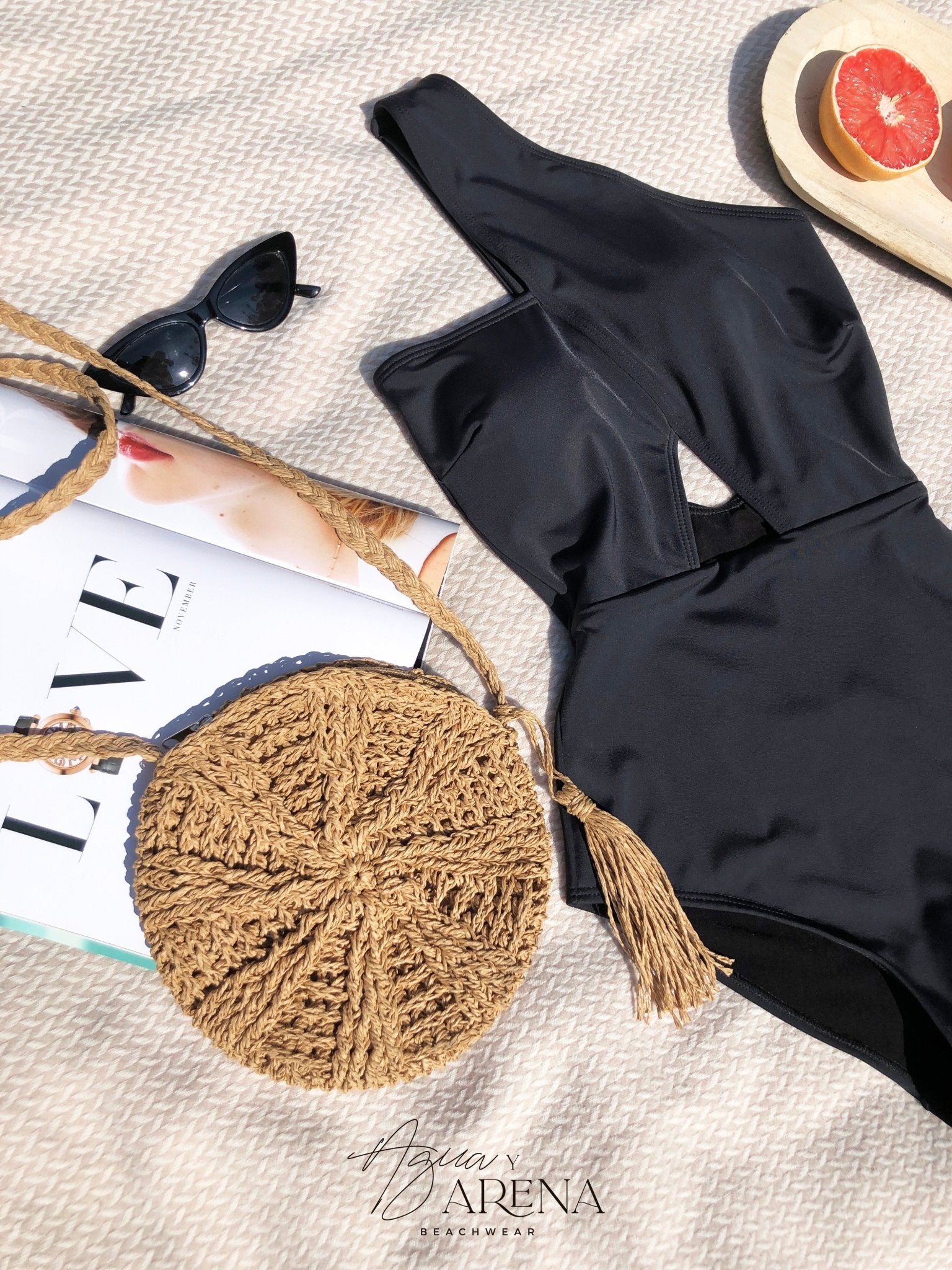 Portofino Fit Negro - Agua y Arena Beachwear