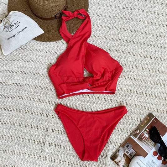 Praga Bikini California Red - Agua y Arena Beachwear